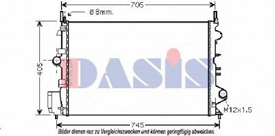 AKS DASIS 150091n -  Радиатор, охлаждение двигателя